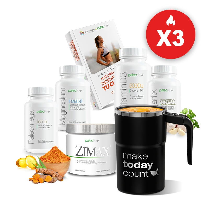 3 meses Kit Antiinflamatorio + Taza batidora Inox con Pantalla Led ¡GRATIS!*